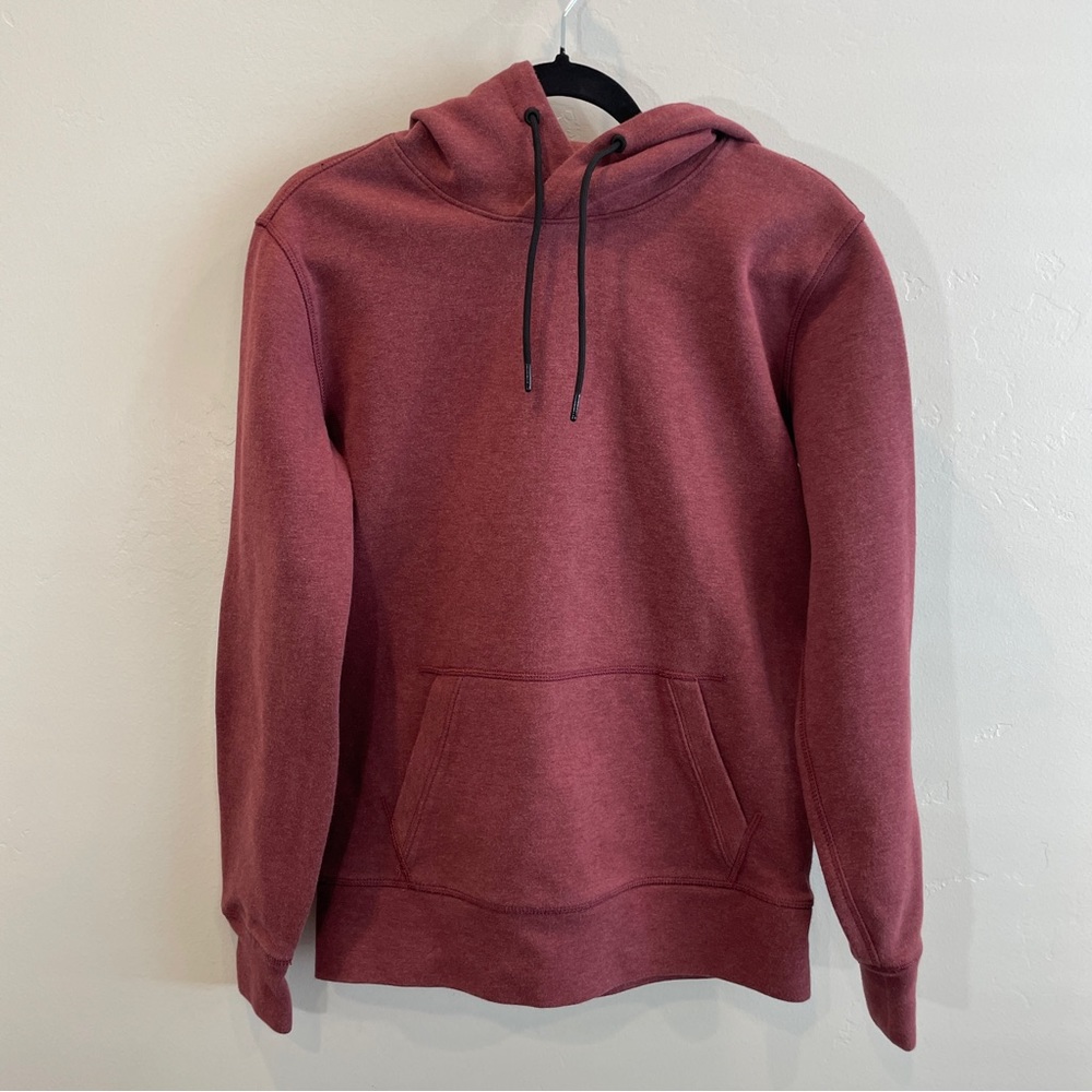 American Eagle Maroon High Neck Hoodie Sweatshirt with Kangaroo Pouch Pocket